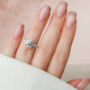 2.0 - 4.0 CT Round Cut CVD Diamond Hidden Halo & Pave Engagement Ring