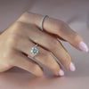 1.0 - 3.0 CT Round Cut CVD Diamond Bypass Setting Engagement Ring
