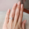2.0 - 4.0  CT Radiant Cut CVD Diamond Hidden Halo Engagement Ring