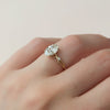 2.0 - 4.0 CT Oval  Cut CVD Diamond twig Engagement Ring