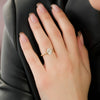 1.0 -3.0 CT Oval Cut CVD Diamond Hidden Halo Engagement Ring