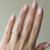 1.50 - 3.50 CT Oval  Cut CVD Diamond Hidden Halo Engagement Ring
