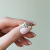 1.0 - 3.0 CT Round Cut CVD Diamond Twig Setting Engagement Ring