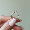 1.0 - 3.0 CT Round Cut CVD Diamond Twig Setting Engagement Ring
