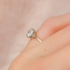 1.0 - 3.0 CT Round Cut CVD Diamond Hidden Halo Engagement Ring