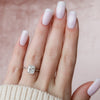 2.0 - 4.0 CT Elongated Cushion Cut CVD Diamond Hidden Halo Engagement Ring