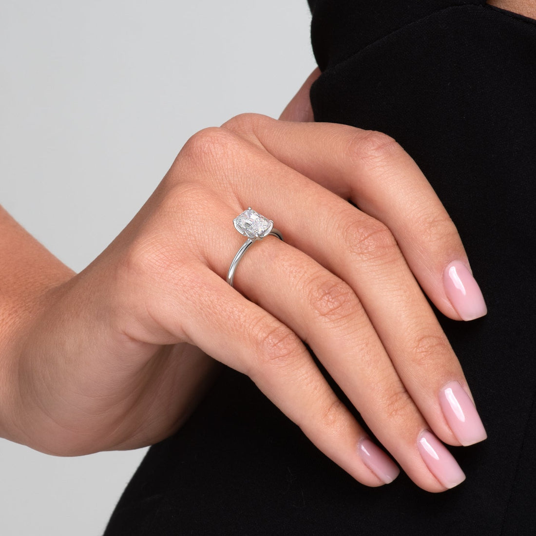 2.0 - 4.0  CT Radiant Cut CVD Diamond Solitaire  Engagement Ring