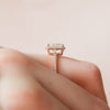 2.0 - 4.0  CT Radiant Cut CVD Diamond Halo & Pave Style Engagement Ring