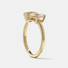 0.75CT-1.25CT Round and Oval Cut Diamond Toi et Moi Engagement Ring | Two Stone Ring