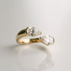 2.0CT To 4.0CT Pear Cut Moissanite Diamond Toi et Moi Engagement Ring | Two Stone Ring