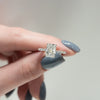2.0 - 4.0  CT Radiant Cut CVD Diamond Hidden Halo & Pave Engagement Ring