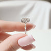 2.0 - 4.0  CT Radiant Cut CVD Diamond Hidden Halo & Pave Engagement Ring
