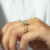 2.0 - 4.0  CT Radiant Cut CVD Diamond Hidden Halo & Dainty Engagement Ring