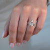 2.0 - 3.0 CT Cushion Cut CVD Diamond Twisted Engagement Ring