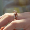 2.0 - 3.0 CT Cushion Cut CVD Diamond Twisted Engagement Ring