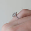 2.0 -4.0 CT Oval Cut CVD Diamond Hidden Halo Engagement Ring