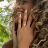 1.0 -3.0 Shape Princess Dainty Engagement Ring
