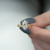 2.0 - 4.0 CT Marquise shaped CVD Diamond vintage Style Engagement Ring
