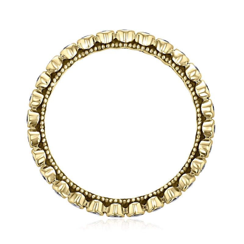 Round Brilliant Cut Full Eternity Bazel Setting Wedding Band