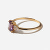 1.0CT-2.0CT Purple Sapphire Oval Cut Moissanite Diamond Cluster Engagement Ring