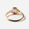 1.0CT-2.0CT Purple Sapphire Oval Cut Moissanite Diamond Cluster Engagement Ring