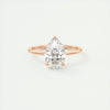 2.2 Ct Solitaire Pear Cut Moissanite Diamond Engagement Ring