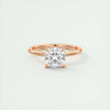 2.0 Ct Cushion Cut Solitaire Moissanite Diamond Engagement Ring