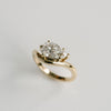 1.0CT-3.0CT Pear Cut Moissanite Diamond Unique Solitaire Engagement Ring