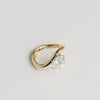 1.50CT-3.50CT Oval Cut Moissanite Diamond Unique Bypass Engagement Ring