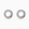 Round Cut Moissanite Circle Diamond Studs Earrings for Her