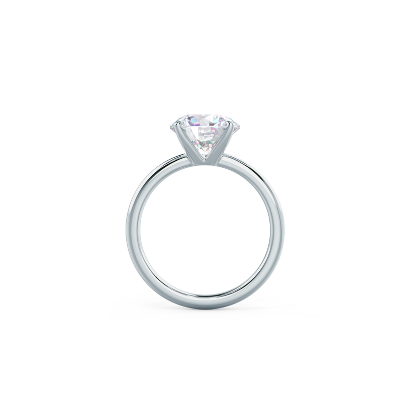 2.25ct Round Brilliant Cut Moissanite Solitaire Engagement Ring