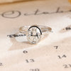 1.0-3.0 CT Oval CVD Diamond Bezel Solitaire Engagement Ring