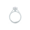 4.0ct Pear Cut Moissanite Solitaire Engagement Ring