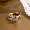 1.0 - 3.0 CT Round  CVD Diamond  Solitaire Engagement Ring