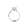 1.0ct Princess Cut Moissanite Solitaire Style Engagement Ring