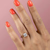 1.0 -3.0 Carat Shape Princess cathedral solitaire Setting Engagement Ring