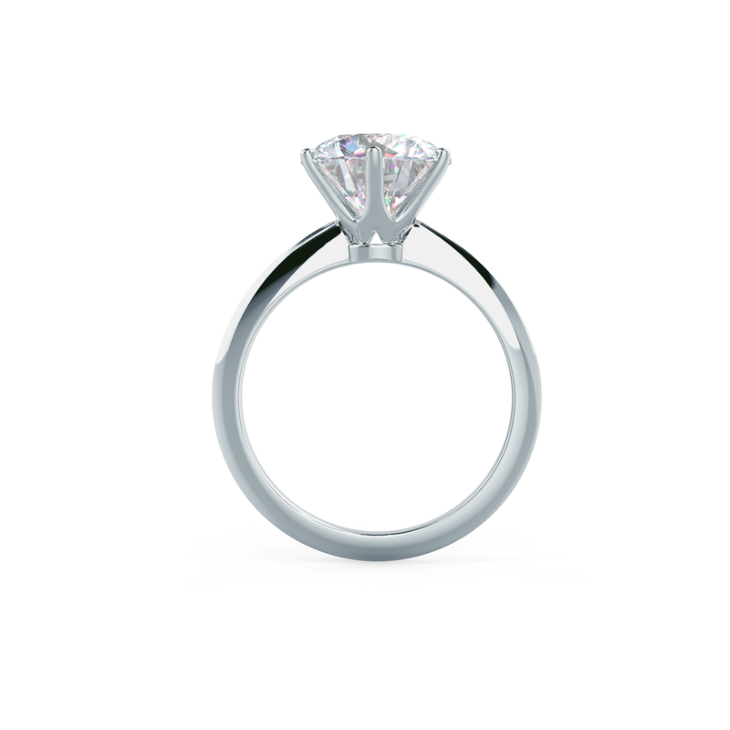 2.50ct Round Moissanite Solitaire Engagement Ring