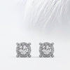 Bezel Set Round Cut Moissanite Stud Diamond Earrings for Women