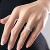 2.0 -4.0 CT Emerald Shape Hidden Halo Pave Engagement Ring
