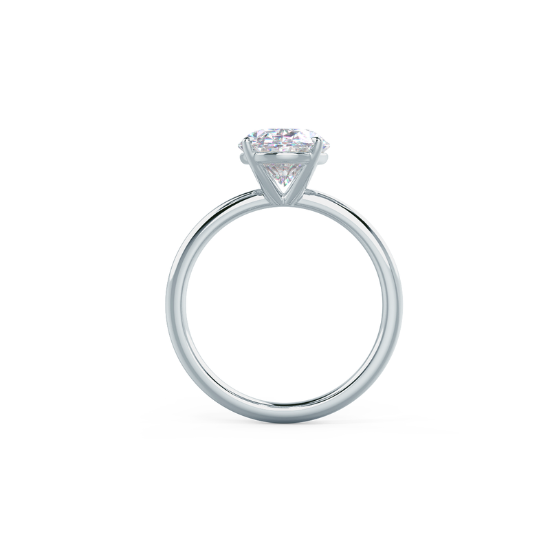2.0ct Oval Cut Solitaire Diamond 14K Gold Engagement Ring