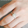 1.50 CT-3.50 CT Oval  CVD Diamond Halo Pave Setting Engagement Ring