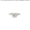 1.03 - 3.03 CT Round CVD Diamond Pave Setting Engagement Ring