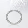 Round Cut Moissanite Micro Pave Diamond Wedding Band