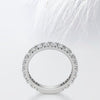 Round Cut Moissanite 3/4 Eternity Diamond Wedding Band