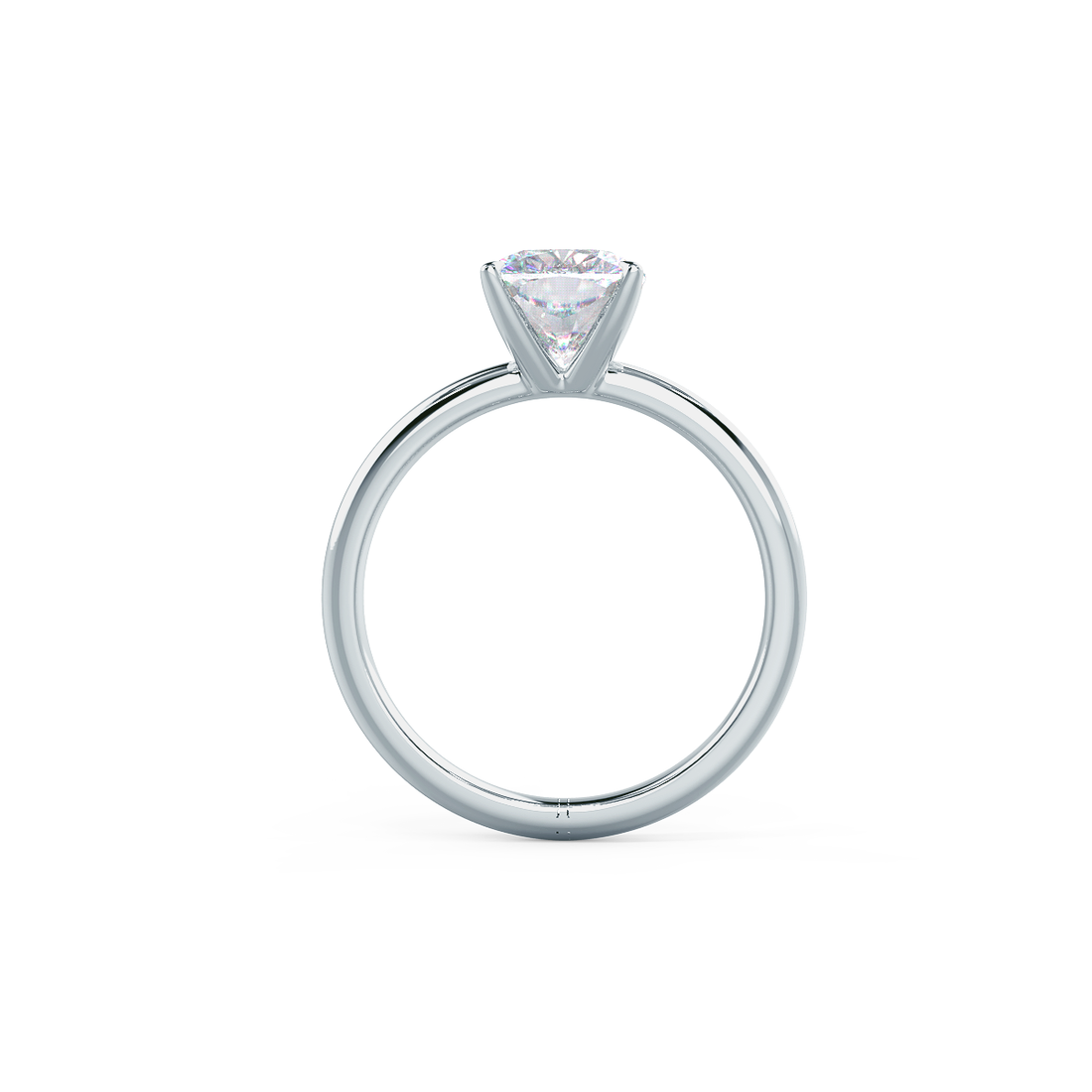 2.75ct Cushion Cut Moissanite Solitaire Engagement Ring