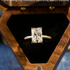 1.50 CT-3.50 CT Radiant CVD Diamond Solitaire Engagement Ring