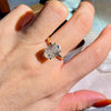 2.50 - 4.50 CT Oval CVD Diamond Solitaire Engagement Ring