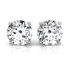 Round Cut Diamond Moissanite Stud Earrings for Her
