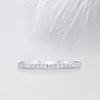 Round Cut Moissanite Full Eternity Diamond Wedding Band