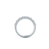2.7mm Round Brilliant Cut 7 Stone Eternity Wedding Band
